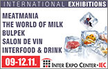 MEATMANIA, THE WORLD OF MILK, BULPEK, SALON DE VIN AND INTERFOOD & DRINK